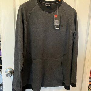 Under Armour Grey/Black Mens Sweatshirt/Pullover/Sweater Size XXL